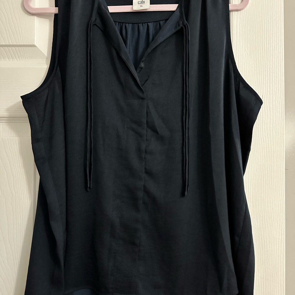 CAbi Deep Blue Blouse XL